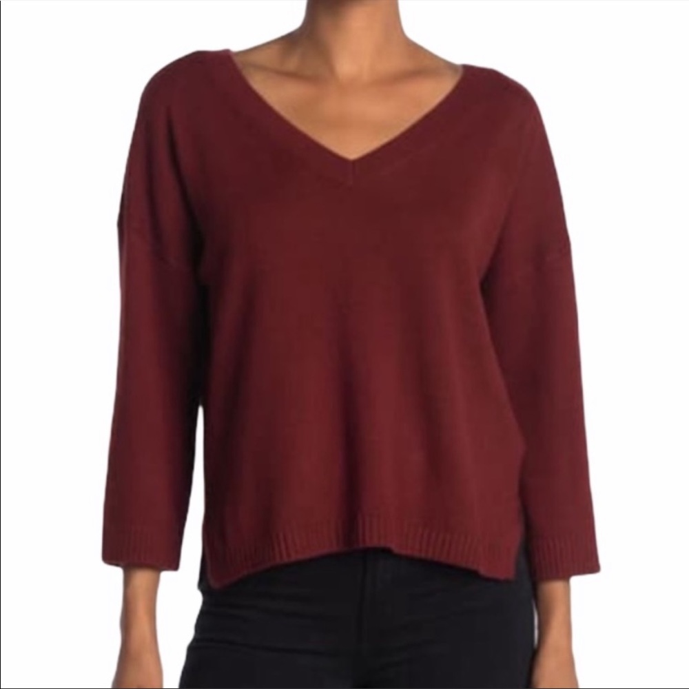 NWT $79.50 Madewell Double V Pullover Sweater Size Small